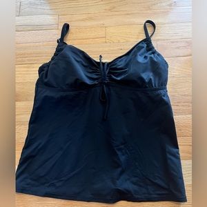 Black Tankini with Front Tie